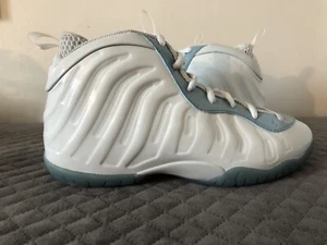 Nike Little Posite One Shoe Aura Blue DM1095-400 Kids Size 3Y Youth ICY WHITE C - Picture 1 of 14