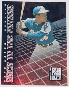 1998 DONRUSS ELITE BACK TO THE FUTURE #5 HANK HENRY AARON BRAVES /1500 JOSE CRUZ - Picture 1 of 2