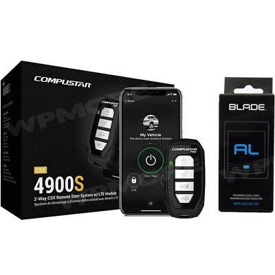 Compustar CSX4900-S 2Way LED 3000ft Remote Drone DR-X1 LTE Smartphone + BLADE AL - Image 1 of 4