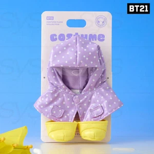 BTS BT21 Official Goods RAINY DAY CLOSET - RAINCOAT AND RAIN BOOTS + Tracking# - Picture 1 of 3