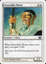 Magic MTG Tradingcard Eighth Edition 2003 Venerable Monk 55/350