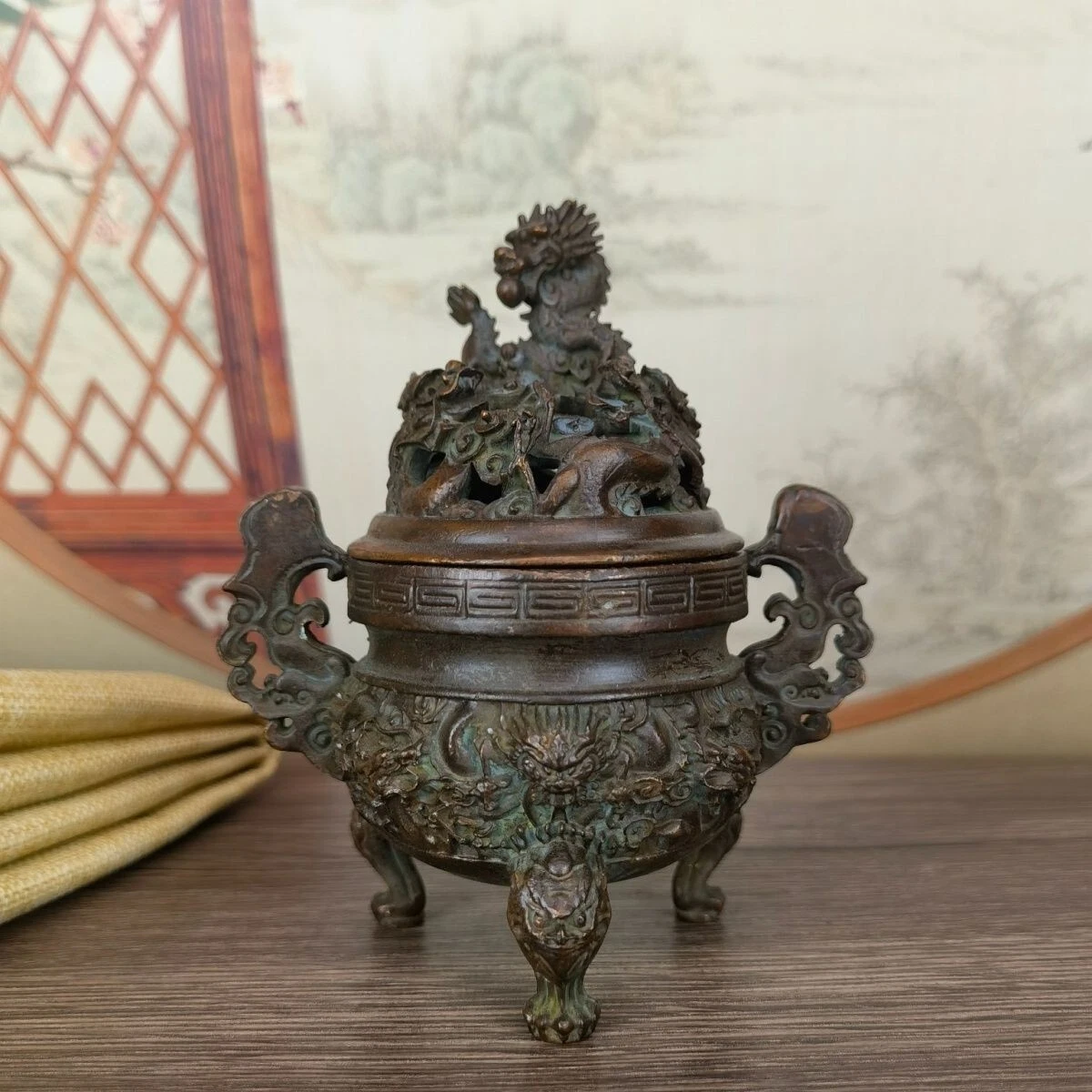 铜古董原创中国香炉| eBay