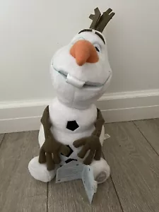 DISNEY Store Frozen OLAF 13" Snowman Soft Plush Stuffed Doll Toy! NEW - Picture 1 of 5