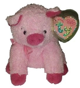 Ty Pinkys Beanie Baby - SILKY the Pink Pig 6" NEW MWMTs Plush Stuffed Animal Toy - Picture 1 of 7