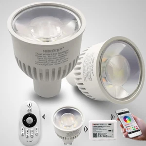 Mi·Light 2.4G WiFi 6W GU10 Dual White Color WW-CW CCT LED Spotlight 2700K-6500K - Picture 1 of 9