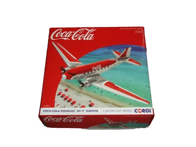 DOUGLAS DC-3 DAKOTA AIRCRAFT - COCA-COLA - 1:144 scale - CORGI - CC30016 - Image 1 of 2