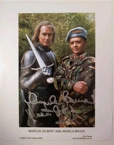 Autograph 10x8  Marcus Gilbert Angela Bruce Doctor Who Hand Signed 10x8 - Picture 1 of 2