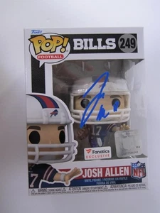 JOSH ALLEN BUFFALO BILLS Hand Signed FUNKO POP #249 Autograph w/ COA (TSA) - Picture 1 of 3