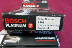 (4) Bosch Spark Plug 4308    Brand New!   FREE SHIP! - Picture 1 of 3