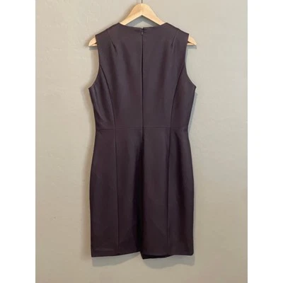 Kenneth Cole Faux Leather Plum Color Sleeveless Dress  - Image 1 of 4