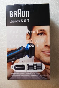 Recortadora de barba Braun Series 5 6 7 StubbleBeard + 4 peines 0,5-2,3 mm barba rastrojo NUEVO - Imagen 1 de 2