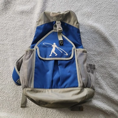 Mochila para equipo de béisbol o softbol Nike Swingman. Azul y gris Foto 1 de 4