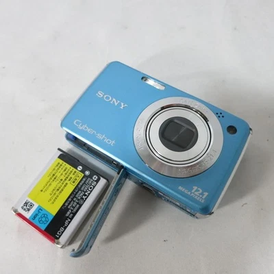 SONY Cyber Shot DSC-W220 12.1 MP 4x Compact Digital Camera Blue From Japan - Image 1 of 4