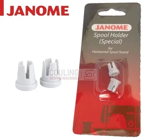 JANOME Sewing Machine Mini Small Special Spool Holder Cap x 2 Horizontal Pin - Picture 1 of 3