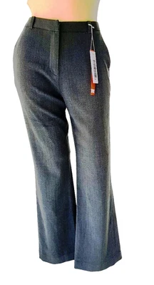 PANTALONES DE LANA GRIS RUDY VALENTINO genuinos para mujer - w26/l27 - uk8 - eu36 - Nuevos Foto 1 de 4