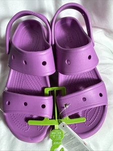 Crocs Classic Mega Crush Sandalo Donna 8 Uomo 6 Succhi Rosa 207989-6WQ NUOVO CON ETICHETTE NUOVO - Foto 1 di 8