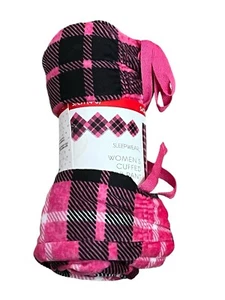 Briefly Stated Pink Gray Plaid Women's Cuffed Sleep Pants Small 4 6 NWT - Picture 1 of 2