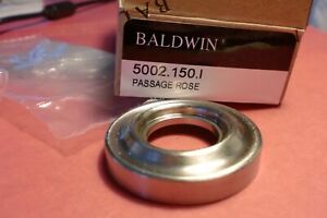 Baldwin 5002.150. Nickel Satin Rose 1 Paire
