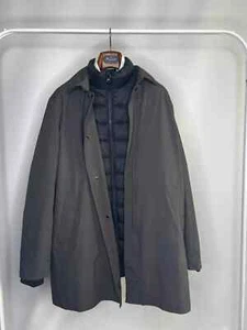 Great Men's Hackett London Gray 3in1 Rain Coat Jacket Size XL Shower Resistant - Picture 1 of 23