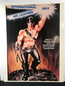 Original International Mr. Leather Poster for 1983 IML Chicago Art by Etienne  - Picture 1 of 5