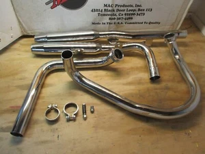 NEW 1985-2003 SUZUKI VS700 VS800 VS750 2 INTO 2 EXHAUST PIPE SYSTEM MAC 003-0721 - Picture 1 of 6
