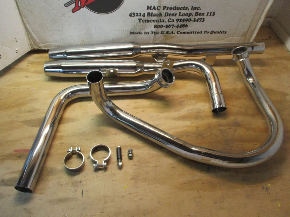 NUEVO 1985-2003 SISTEMA DE TUBO DE ESCAPE SUZUKI VS700 VS800 VS750 2 EN 2 MAC 003-0721 Foto 1 de 4