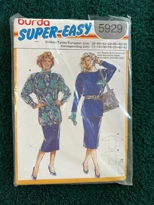 5929 Burda Muster ~ MUSTER ist Größe 12-42 ~ ~ ~ ~ Angebot MP 43 - Bild 1 von 2