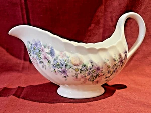 Wedgwood Angela Fluted Edge Gravy/ Sauce Boat Mint Condition - Picture 1 of 6