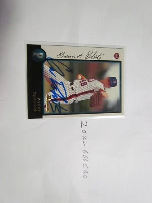 1998 Bowman Grant Roberts Signed Baseball Card  - Image 1 of 2