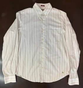 Abercrombie & Fitch Mens Shirt Sz L Muscle Long Sleeve Button Down Moose Logo - Picture 1 of 6