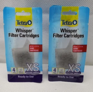 Tetra Whisper Filter Cartridges 8 Count, Extra Small, ( AQ-78052 ), 2 packs of 4 - Picture 1 of 7