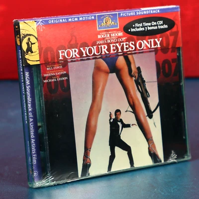 For Your Eyes Only Soundtrack CD James Bond Bob Conti MGM OBI Strip 2000 Sealed - Image 1 of 4