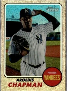 2017 Topps Heritage #THC-686 Aroldis Chapman Chrome Refractor #/568 - Picture 1 of 2