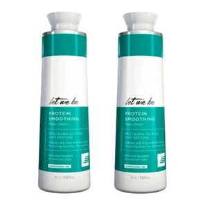 2x Let Me Be ProSalon Single Step Use Protein Smoothing Treatment 35oz/1000ml - Bild 1 von 6