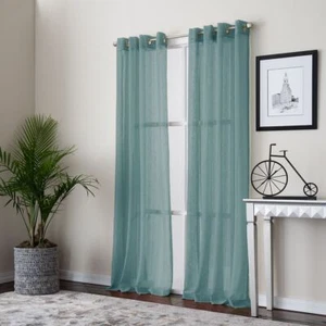 Miller Curtains Payton Grommet-Top Panel 52" x 84", Teal (NIP) - Picture 1 of 3