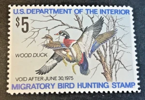 SCOTT #RW41 MNH OG UnS 1974 Federal Duck Hunting Stamp Well Centered Wood Ducks - Picture 1 of 4
