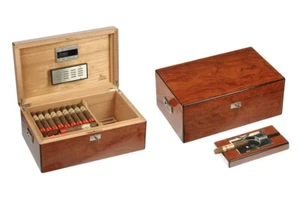 POSACENERE SCATOLA UMIDIFICATA PORTASICARI HUMIDOR FOR 125 CIGAR LUBINSKI Q46044 - Imagen 1 de 1