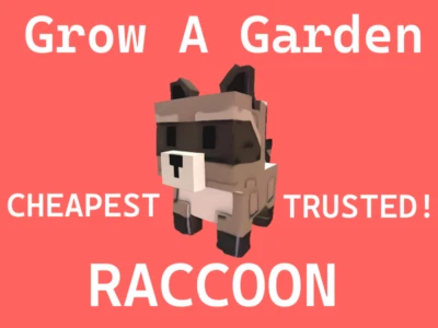TELANTHRIC STUDIOS | Raccoon | Grow a Garden Roblox | Divine Pet | FASTEST AND CHEAPEST ON EBAY!