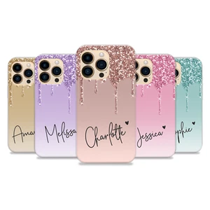 Personalisierte Handyhülle Name Silikon Abdeckung für iPhone 14 13 Pro 12 11 XR X 7 8 - Bild 1 von 25