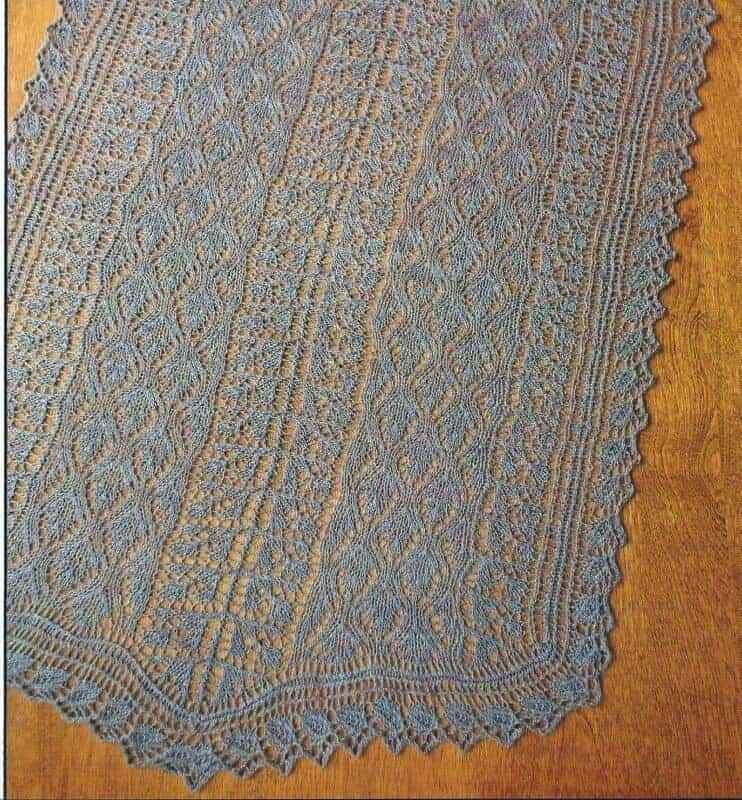 BEAUTIFUL YEAR OF LACE BERRY SHAWL to KNIT by FIBER TRENDS - Image 1 of 1