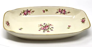 Rosenthal Else Rosl Rose Pink Floral - Large Serving Asparagus Dish 8 3/4" x 5" - Picture 1 of 5