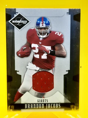 Brandon Jacobs 2008 Leaf Limited #67 Relic SP /100 NFL New York Giants - Image 1 of 2