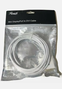 NEW Rosewill RCDC-14020 - 15-Foot White Mini DisplayPort to DVI Cable 1080p, M/M - Picture 1 of 3