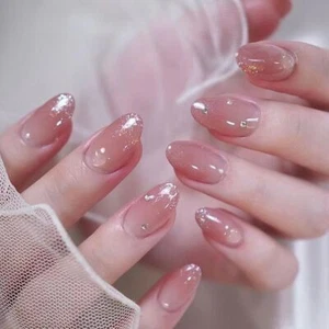 French Fake Nials Gradient Press on Nails Manicure Nail Tips Women - Picture 1 of 6