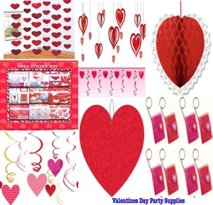 Happy Valentine Party Decoration Supplies ~Red Honeycomb Ball Favors Swirl - Picture 1 of 25