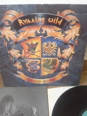 RUNNING WILD blazon stone [Rare LTD 1st German Press LP + insert 1991]  - Image 1 of 4