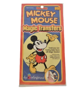 Vintage 1978 Rub n' Play Colorforms Mickey Mouse Magic Transfers Walt Disney NOS - Bild 1 von 12