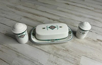 Studio Nova Adirondack Y2201 Southwest Butter Dish With Lid & Salt Shakers - Image 1 of 4