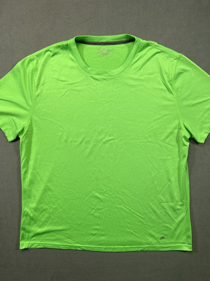 Xersion Power T Shirt Mens XL Green Quick Dri Outdoor Workout Tee Cotton   - Image 1 of 4
