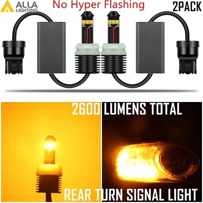 Alla Lighting 7440 LED Rear Turn Signal Light Lamp Yellow Bulb,NO hyper flashing - Image 1 of 4